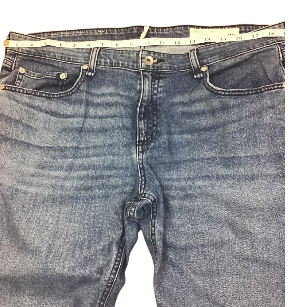 Rag & Bone Dre Low-Rise Boyfriend - Brighton Wash Size 32 Women’s - Picture 13 of 15
